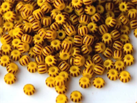 Бисер Керамический, желтый арбуз 2 мм. 2573